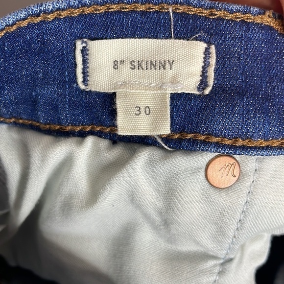 Madewell | Women’s Medium Wash 8” Skinny Jeans Size 30 - Picture 7 of 9